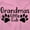 Pink, variant on Grandmas Little Cub Grandchild Paws Toddler Boy Girl T Shirt Infant Toddler Brisco Brands 12M