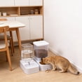 thumbnail image 4 of Dvkptbk plastic bowl Cats Bowl Two In One Drinking Water Dog Water Bowl Rice Bowl Pet Bowl Drinking Water Feeding All One Suitable for Dogs and Cats To Live and Drink Water, 4 of 6