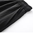 thumbnail image 6 of Lovskoo Athletic Shorts for Men Solid Color Summer Outdoors Casual Drawstring Printing Sport Shorts Pants Black, 6 of 7