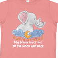 thumbnail image 4 of Inktastic My Nana Loves Me to the Moon and Back Elephant Family Boys or Girls Toddler T-Shirt, 4 of 5