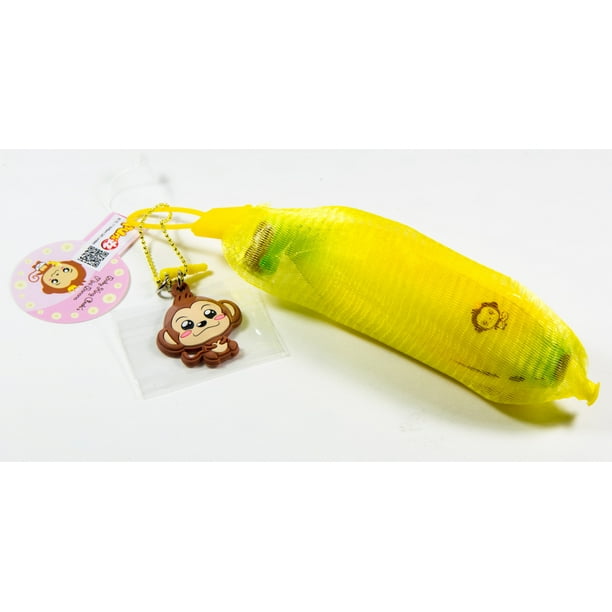 Puni Maru Mini Cheeki Banana Squishy Yellow Walmart Com Walmart Com