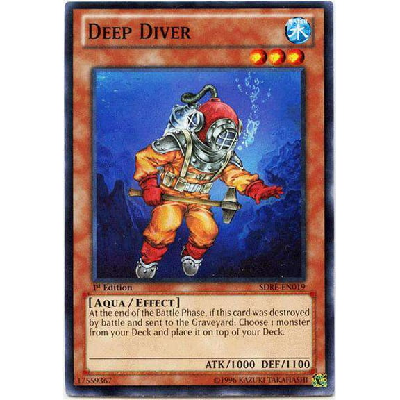 YuGiOh Structure Deck: Realm of the Sea Emperor Common Deep Diver SDRE-EN019
