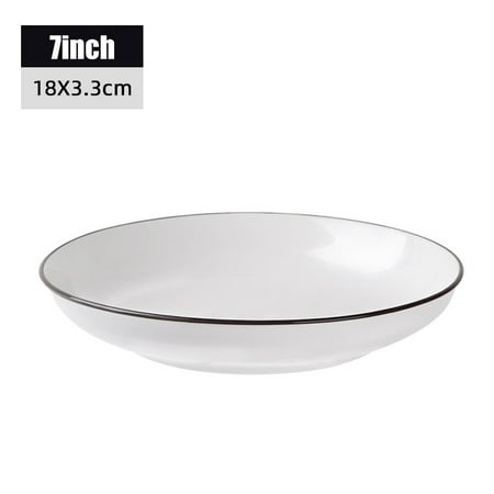 

Alexsix White Dinnerware Set Porcelain Spoon Bowl Plate for Home Use Everyday Use