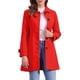 thumbnail image 1 of Abrigo de invierno para mujer con cuello Peter Pan, trench y abrigo tipo guisante XL en rojo brillante, 1 of 6