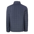 thumbnail image 3 of Men's Cutter & Buck Heather Navy Portland Sea Dogs Rainier PrimaLoft Big & Tall Eco Insulated Full-Zip Puffer Jacket, 3 of 3