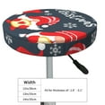 thumbnail image 7 of Picia Cute Christmas Gnomes (2) pattern Round Stool Covers Comfy Seat Covers Stretch Removable WashableChair Slipcover Round Bar Chair Cushion Cover-13 inch, 7 of 7