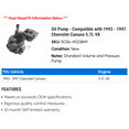 thumbnail image 2 of Pump - Compatible with 1993 - 1997 Chevy Camaro 5.7L V8 1994 1995 1996, 2 of 2