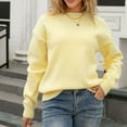thumbnail image 2 of Women's Sexy Bow Tied Back Knit Sweater Open Back Casual Holiday V Neck Long Sleeve Pullover Comfortable Stylish Winter Fall Fashion Top, 2 of 2