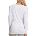 thumbnail image 3 of Felina Women's Cotton Modal Henley T-Shirt (Pack of 2), Small, 1 Black / 1 White, 3 of 3