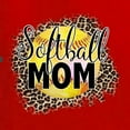 thumbnail image 2 of Softball Mom Animal Print Girl Sports Men's Graphic T-Shirt, Red, 3X-Large, 2 of 4