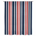 thumbnail image 2 of Navy Blue Red Striped Sheer Curtains 72 Inches Long, Modern Minimalist Ombre Lines Light Filering Curtains, Breathable Simi Curtain Privacy Drapes for Living Room Bedroom Lightweight Window Treatment, 2 of 9