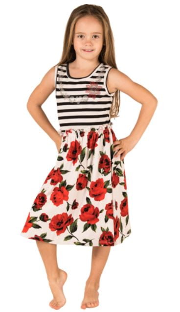 Mignone Tie Dye Sleeveless Dress for Girls