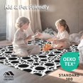 thumbnail image 4 of ODIKA 5'x7' Machine Washable Non-Slip Area Rug, Ink Blotched Surface Abstract Animal Print High Traffic Rug, Black, 295506, 4 of 5