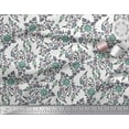 thumbnail image 3 of Soimoi Rayon Fabric Leaves & Floral Block Print Sewing Fabric Yard 42 Inch Wide, 3 of 3