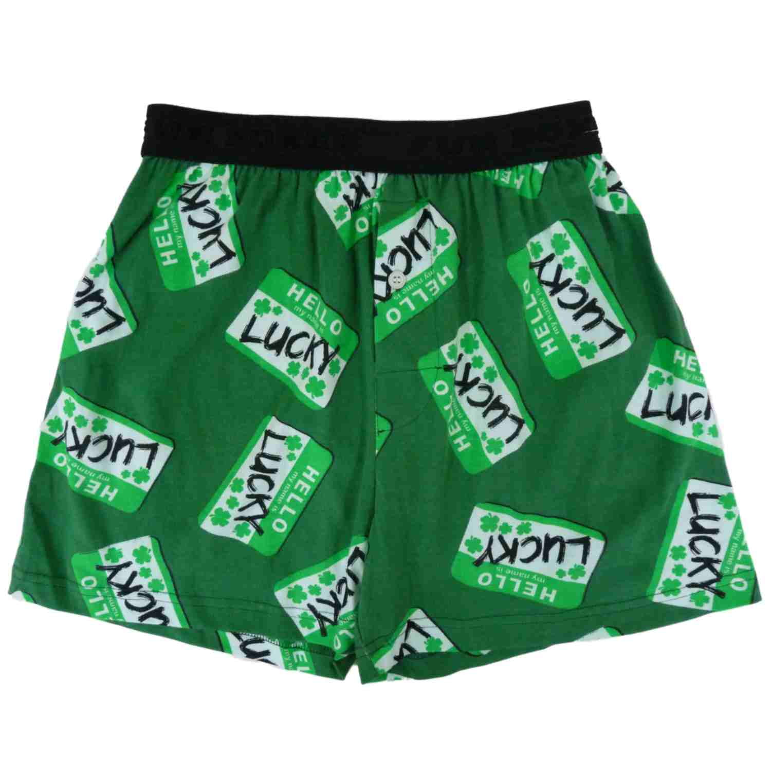 green boxer shorts