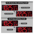 thumbnail image 4 of 42cm Lar  LED Digital Perpetual Calendar Clock Brightness Adjustable Temperature Date Week Display Alarm Clock With RE ,Multi Purpose, 4 of 7
