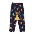 thumbnail image 5 of Bill Cipher Women's Pajama Pants Comfy Casual Loose Sleep Bottoms Pants Drawstring Wide Leg Long Lounge Pants, 5 of 8