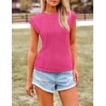 thumbnail image 3 of Remera PRETTYGARDEN Primavera Verano 2025 Rosa Rojo Talle S, 3 of 9