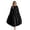 Black, variant on Elastic High Waist Pocket A Line Maxi Skirt Women Matte Spandex Gathered Voluminous Puff Hem Loungewear Bottom 1PC S-XL