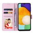 thumbnail image 3 of Compatible for Samsung Galaxy A14 5G Wallet Case with Card Holder, Floral Flower PU Leather Magnetic Stand Flip Protective Phone Cover with Wrist Strap for Women Girls, Butterfly Flower, 3 of 8