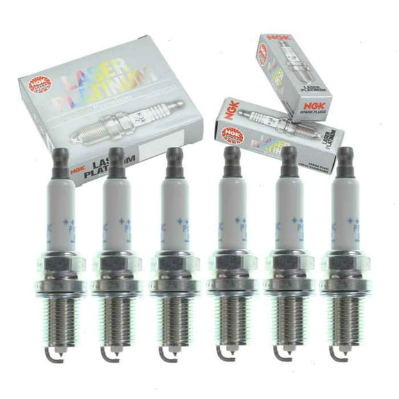 6 pc NGK Laser Platinum Spark Plugs compatible with Audi S5 3.0L V6 2010-2017