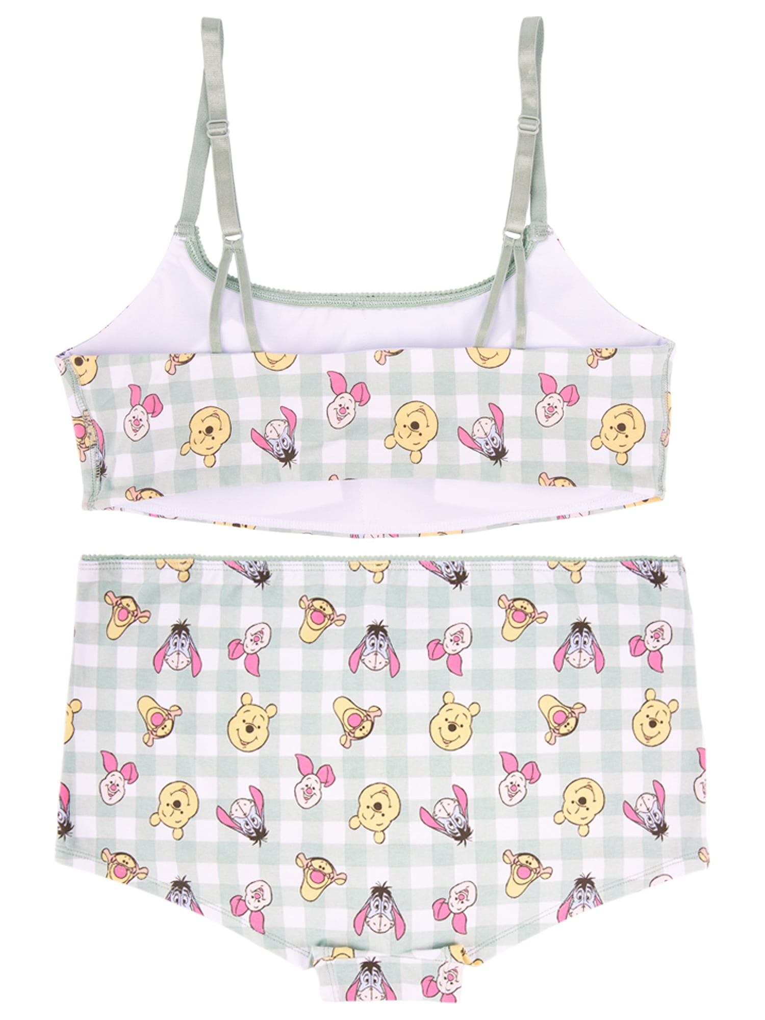 Winnie the Pooh Junior's 2-Piece Bralette and Boyshort Set, Size Small to Extra Large