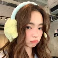 thumbnail image 3 of Y2K Star Plush Earmuffs Outdoor Cycling Ear Protection Colour Blocking Ear Bag Warm Winter Warm Earplugs Y2K Headset Ear Cover (yellow), 3 of 7