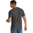 thumbnail image 3 of Hanes Essentials Unisex Cotton T-Shirt Charcoal Heather L, 3 of 5