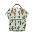 thumbnail image 1 of Mochila para pañales, bolsa impermeable para el cuidado del bebé, bolsa para cambiar pañales de viaje para mujeres (cactus), 1 of 5