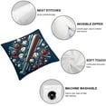 thumbnail image 4 of and Outdoor Pillow Covers Set of 2, Decorative Waterproof Throw Pillow Case, Red Blue White American FlagLinen Soft Cozy Cushion Pillowcases, 4 of 6