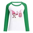 thumbnail image 3 of Hauts de Sortie pour Femmes Automne Hiver Col Rond Tempérament Décontracté Manches Raglan T-shirt Décontracté Ample Haut Chemisiers pour Femmes Chic Décontracté en Liquidation, 3 of 3