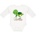 thumbnail image 3 of Inktastic Little Turtle Boys or Girls Long Sleeve Baby Bodysuit, 3 of 5
