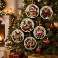 thumbnail image 4 of Christmas Diamond Painting Ornaments, 6 Pcs Wooden Pearl Diamond Art DIY Hanging Ornament Kit with Special Shaped Gems, Christmas Tree Decor Craft Gift, 4 of 9