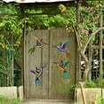 thumbnail image 5 of Metal Hummingbird Wall Art Decor, 3D Colorful Birds Outdoor Wall Art Patio Fence Decorations, Wall Hanging Decor for Garden Living Room Balcony, 5 of 6