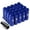 Blue, variant on J2 Engineering LN-T7-009-125-BL J2 Engineering 7075 -T6 Forged Aluminum M12 x 1.25 20Pcs 60mm Height Open -End Lug Nut Sets w / Socket Adapter Blue