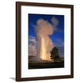 thumbnail image 1 of Wyoming, Yellowstone National Park, Old Faithful, Steam and Water Erupting from Thermal Pool, Scenic Framed Art Print Wall Art Sold by Art.Com, 1 of 5