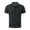 Dark Gray, variant on Mens Summer Ice Silk Polo, Solid Color Button Lapel Short Sleeve Performance Clothing, Breathable Cooling Lightweight 1/4 Length Tops, Moisture Wicking Garment, Navy, L