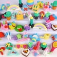 thumbnail image 1 of Mini gomas de borrar Clayees, 72 unidades, para niños, premios de aula, niñas, 1 of 7