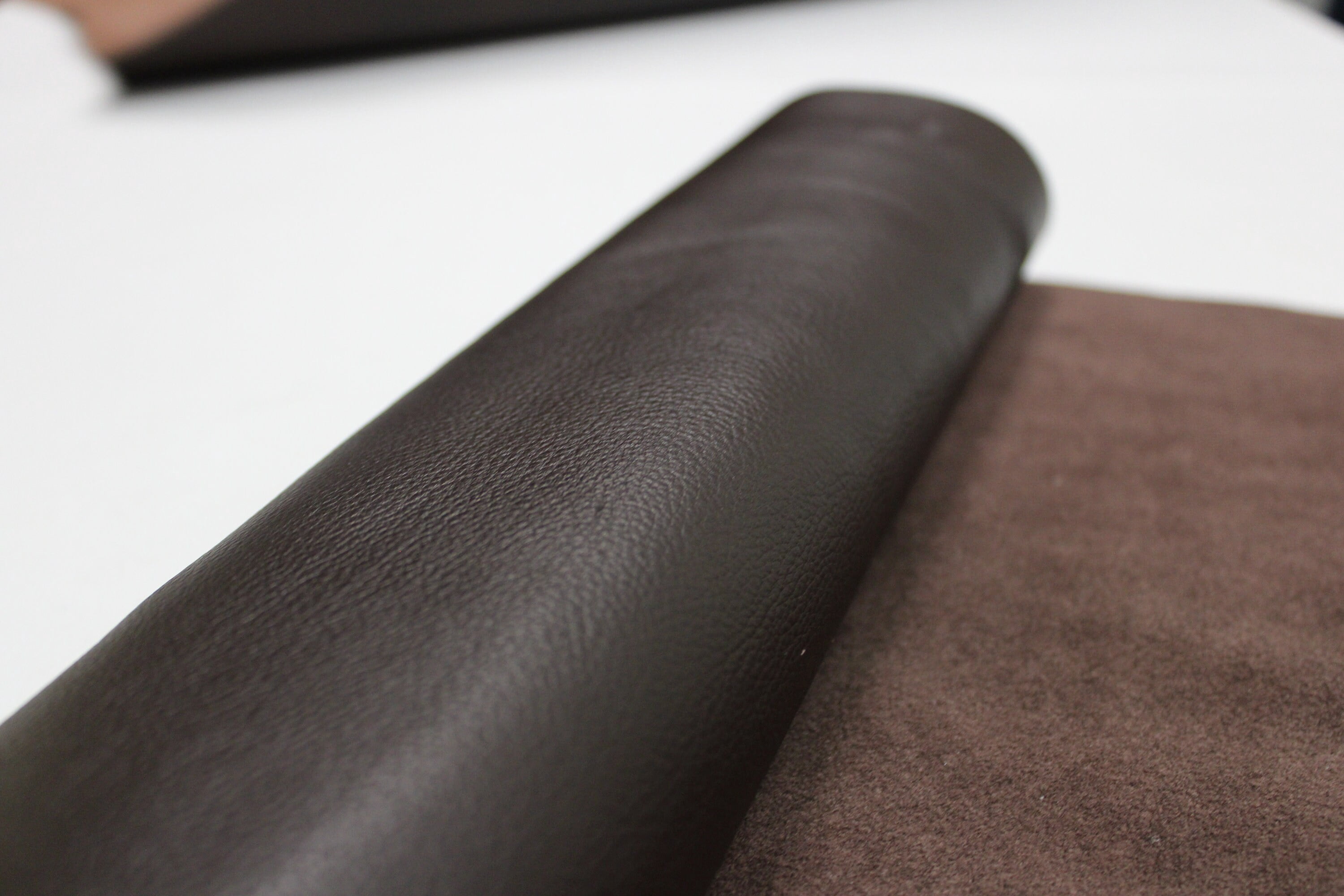 Chocolate Brown Leather- Upholstery Cowhide leather/ 2.5 oz - 3 oz (1.0 to 1.2mm) - Soft leather for crafts projects