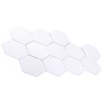 thumbnail image 4 of 12PCS Modern Simple Pure White Stickers,Hexagonal Mirror Stickers Detachable Acrylic Material,for Decorative in Living Room,Bedroom, 4 of 9
