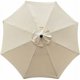 thumbnail image 1 of Funda de recambio para parasol, 8 varillas, 3 m, impermeable, anti-UV, tejido de recambio, beige JFHHH pequeña, 1 of 3
