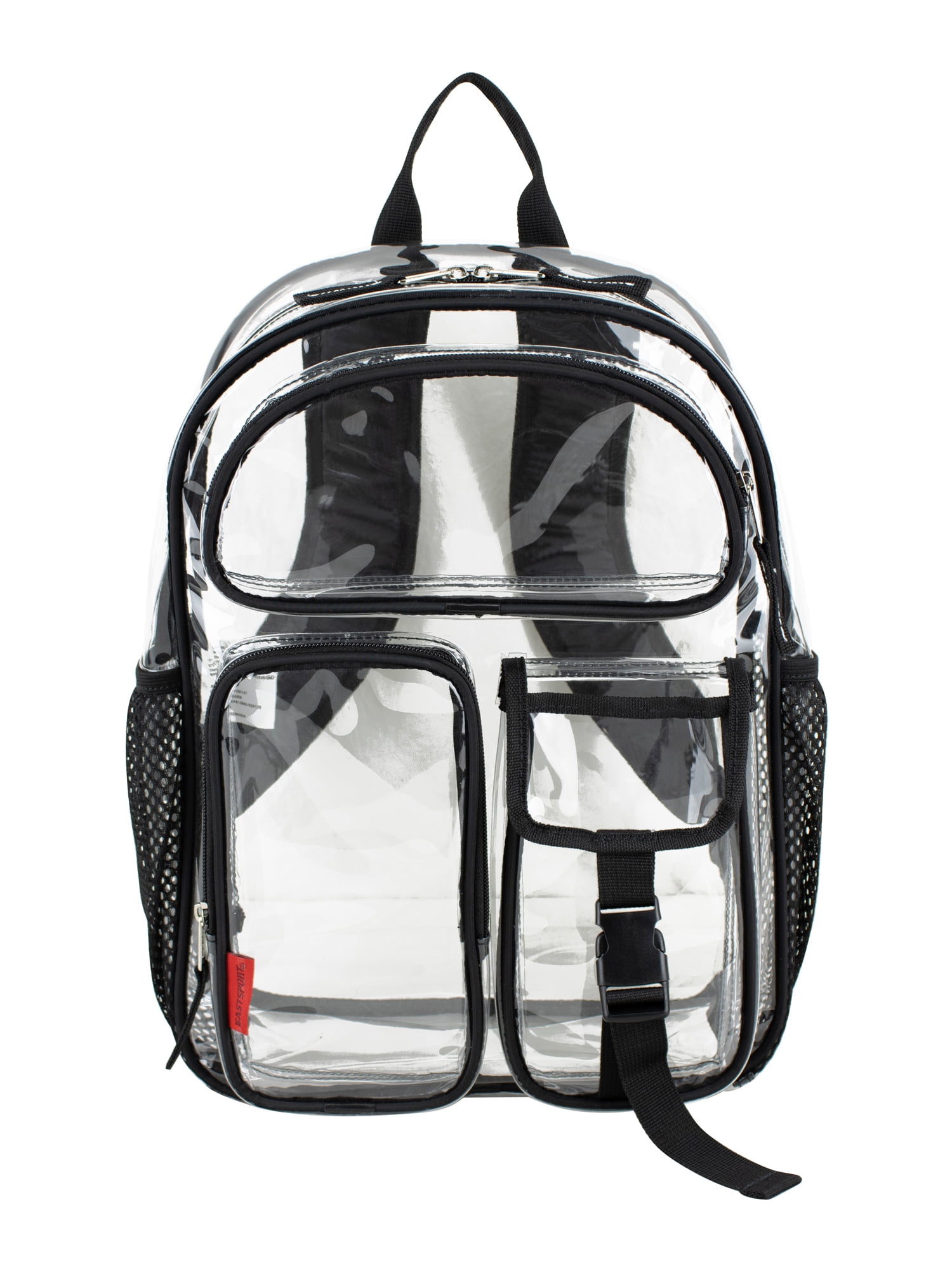 eastsport clear mini backpack 100% Transparent with Adjustable Straps Shoulder straps have increased padding and structure to hold everything you need for your day with ease Spark Clear Backpack