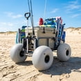 thumbnail image 1 of Quzzie Ballon Roue Robuste Chariot Gonflable Pneu PVC Robuste Charge Élevée Plage Remplacement Convient pour Camping Chariots Chariots de Pêche Chariots Kayak Sable Tra 30,5 mm, 1 of 8