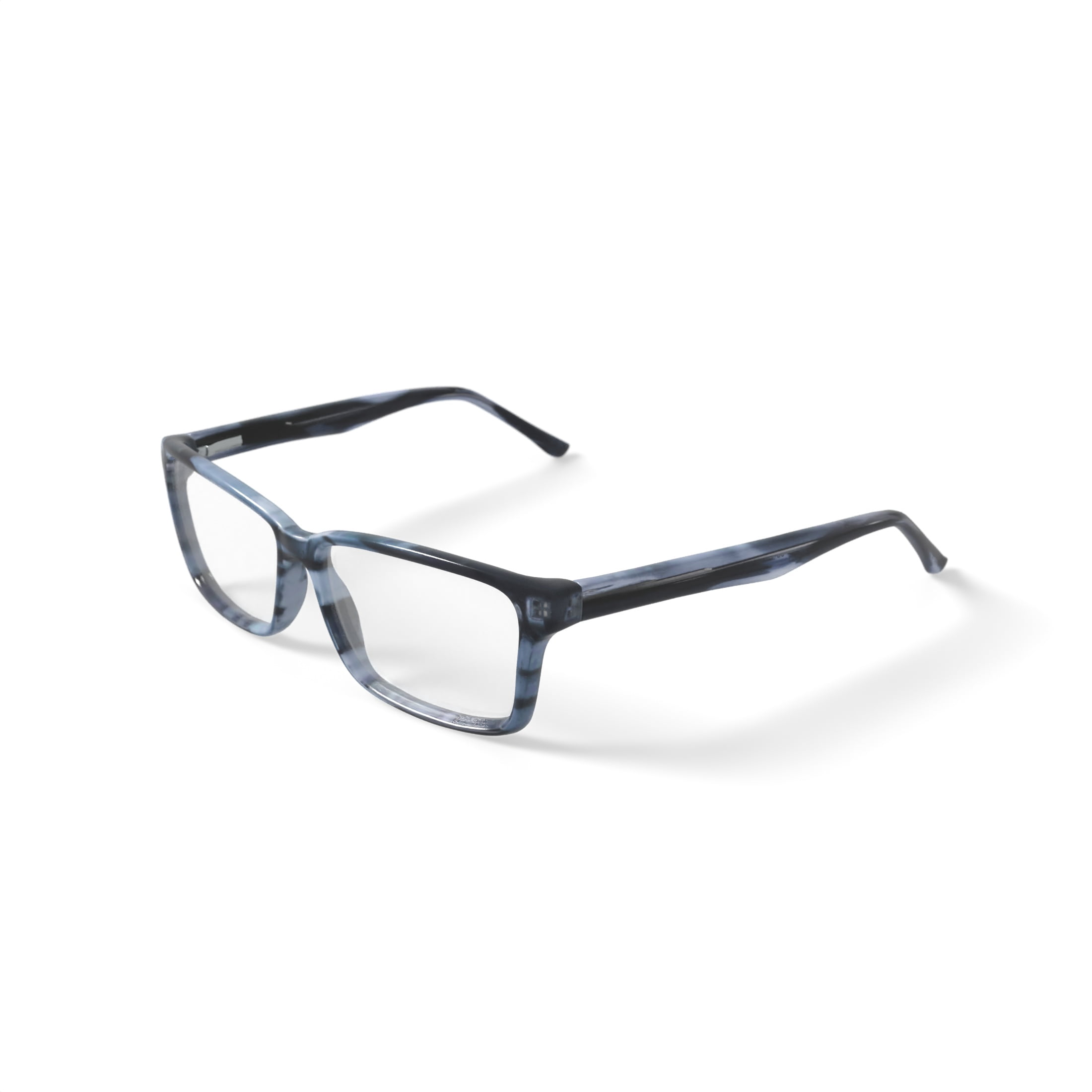 Walmart Men's MOP58 Rectangular Prescription Eyeglasses with Case, Gray Stripe
