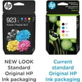 923 Black, Cyan, Magenta, Yellow Ink Cartridges (4-Pack) | Works with ...