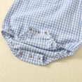 thumbnail image 6 of CheerKidz Baby Girls Boys Summer Romper Short Sleeve Round Neck Casual Outfit Soft Breathable Playwear Infant Toddler Jumpsuit(Sky Blue#1,9-12 Months), 6 of 7