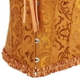 thumbnail image 5 of Corset Top Bustiers for Women Lace Up Ovebust Victorian Corset Plus Size Vintage Corsets Gold XS, 5 of 6
