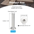 thumbnail image 2 of Uxcell 1/4-20 x 1-3/8" Flat Countersunk Head Socket Cap Countersunk Bolt Machine Screws 304 Stainless Steel 18-8, 10 Pcs, 2 of 7