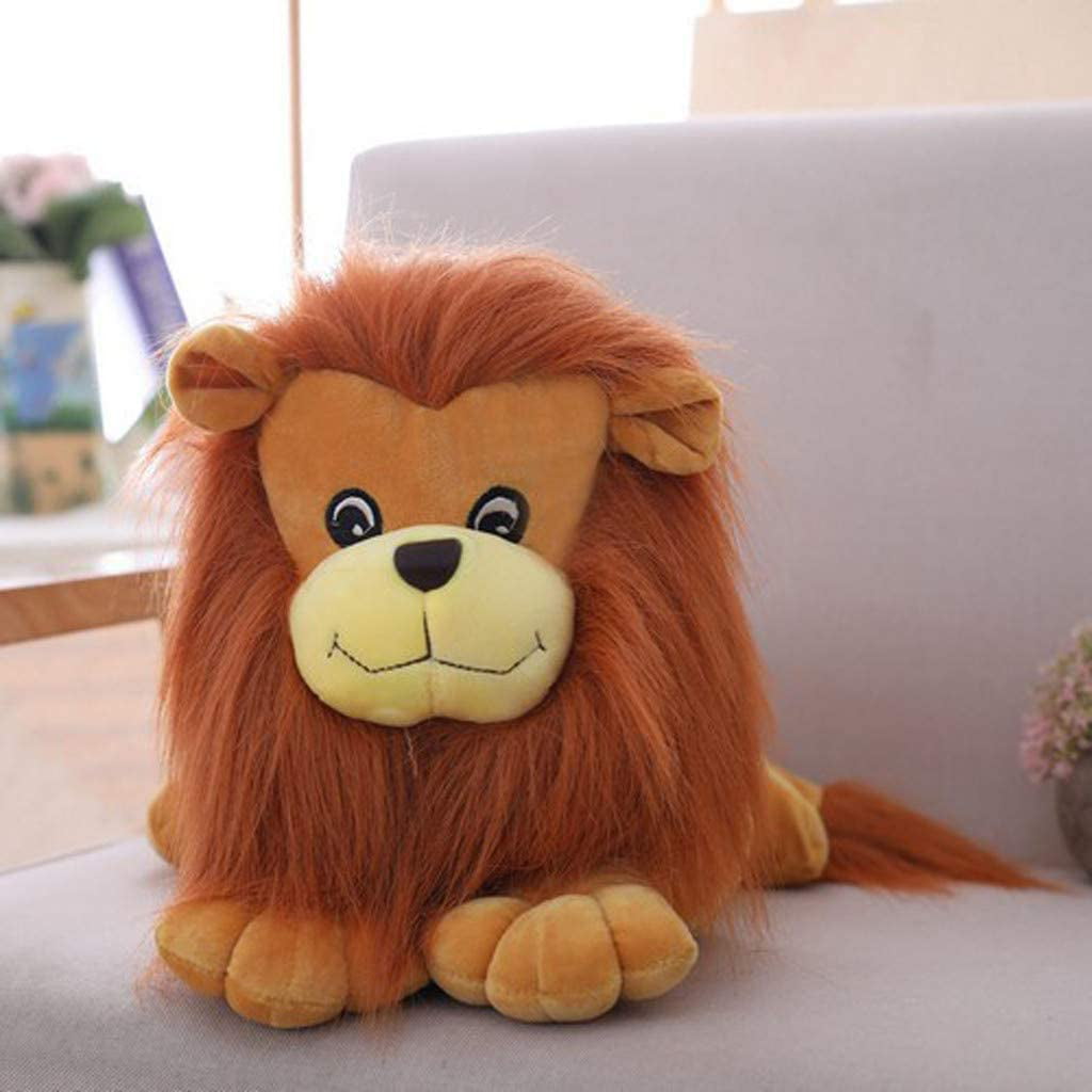 Lifelike Lion Friend Brown Children's Plush Stuffed Animal Toys Soft Toys Gift 