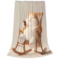 thumbnail image 2 of Fuzoiu Relaxing Cat With Tea Print Ultra-Soft Micro Fleece Blanket,All Seasons Flannel Throw, Lightweight Blanket for Bed, Sofa, Couch, Movie Night, Camping, and Travel-80"x60", 2 of 7